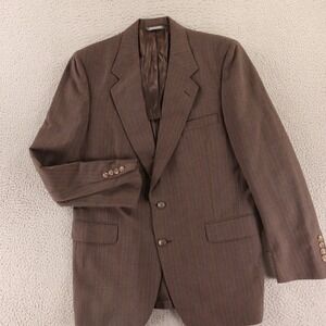 VTG Cavalier Jacket M 40R Multicolor Pinstripe 100% Wool Blazer Sport‎ Coat 70s
